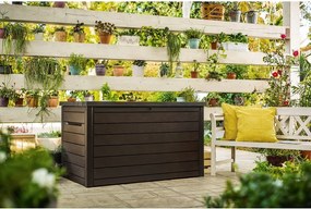 Hnedý plastový záhradný úložný box Ontario – Keter