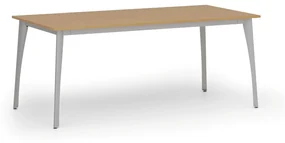 Rokovací stôl PRIMO OMEGA, 1800 x 900 mm, sivá podnož, buk