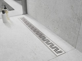 Mexen Flat nerezový sprchový žľab 80 cm vzor M22, 1029080-15