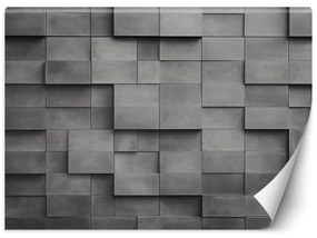 Gario Fototapeta Betónové stenové kocky Materiál: Vliesová, Rozmery: 200 x 140 cm