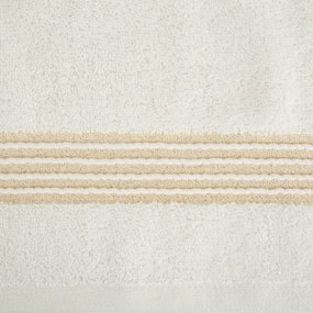 BAVLNENÝ UTERÁK LILA 30X50 CM KRÉMOVÁ