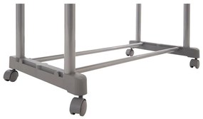 Kovový teleskopický/pojazdný stojan na oblečenie v striebornej farbe – Premier Housewares