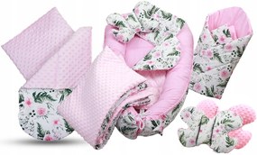 JAKS Set do postieľky 7 dielny rose