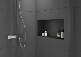 CERANO Cerano, zápustná polička s okrajom do obkladu 60x20x10 cm, čierna matná, CER-CER-417461