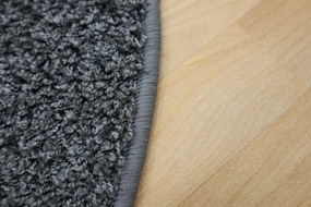 Vopi 250x250 (priemer) kruh Kusový koberec Color Shaggy šedý kruh, šedá, kancelária