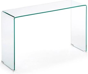 Sklenený konzolový stolík 40x125 cm Burano – Kave Home