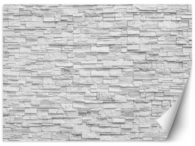 Gario Fototapeta Biela kamenná stena Materiál: Vliesová, Rozmery: 200 x 140 cm