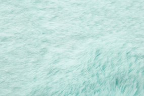 Kusový koberec RABBIT DELUXE - mätový - imitácia králičej kožušiny