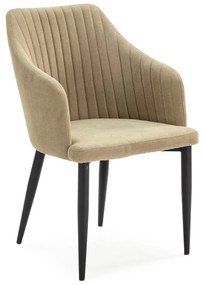 Svetlozelené čalúnené jedálenské kreslá v súprave 2 ks Nadi – Marckeric