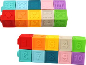 LEAN Toys Vzdelávacie puzzle pre batoľatá Tvary Čísla