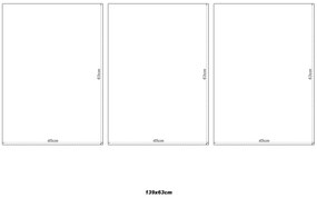 Gario Sada plagátov Pobrežná panoráma - 3 dielna Farba rámu: Rustikálna, Veľkosť: 135 x 63 cm
