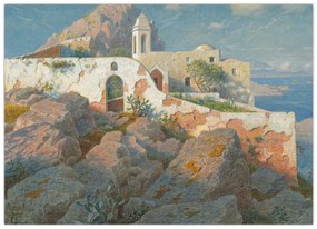 Obraz - William Stanley Haseltine, Santa Maria a Cetrella, Anacapri, reprodukcia (70x50 cm)