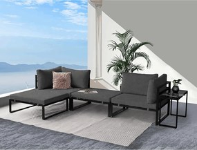 Autronic BONTEC Záhradná zostava, kov, látka, sivá, AZ-L1761 GREY Farba: Šedá