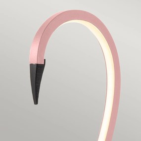 Stolná LED lampa Flamingo ružová – dizajnové osvetlenie