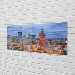 Obraz na akrylátovom skle Warsaw panorama západu slnka 120x60 cm