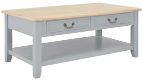 Konferenčný stolík sivý 100x55x40 cm drevený