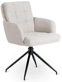 Akita otočná jedálenská stolička, svetlosivá