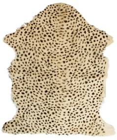 Béžová dekoratívne kože Leopard z kozej kože - 60 * 90 * 2cm