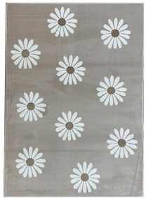 Koberec FD Lida Stokroty 1,33/1,9 svetlá béžová