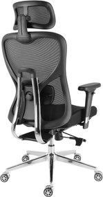 Kancelárska ergonomická stolička Neoseat JAMES — čierna, nosnosť 150 kg