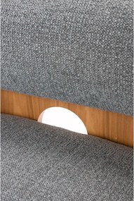 Sivomodré kreslo z textílie buklé Oolong – Zuiver