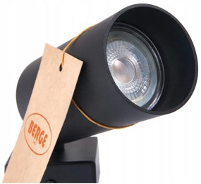 BERGE Stropné bodové svietidlo LED VIKI-L 1x GU10 čierne