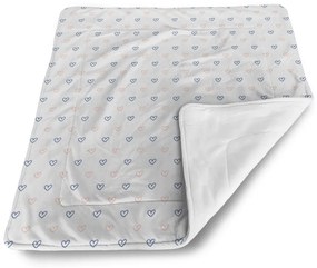 Sablio Deka pre bábätko Srdiečka na bielej - 90x120 cm