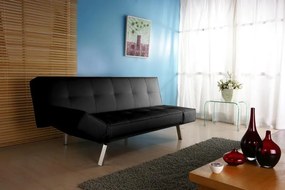 Pohovka Berlin, čierna ekokoža