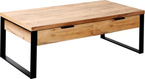 XXXLutz KONFERENČNÝ STOLÍK, farba duba, kov, kompozitné drevo, 118/59/40 cm - Stolíky do obývačky - 001504010003