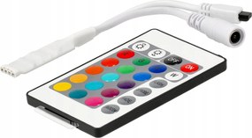 Dálkové ovládání LED pro RGB pásky, vícebarevný infračervený ovladač 72W