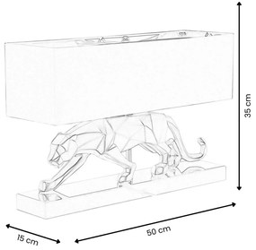 Design lampa do obývačky GOLD PANTHER