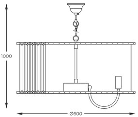 Zuma Line 1906/10 - Luster na reťazi PARIS 10xE14/40W/230V zlatá