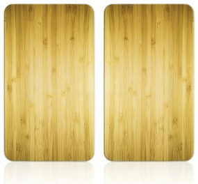 Kryty na sporák z tvrdeného skla v súprave 2 ks 52x30 cm Wooden – Maximex