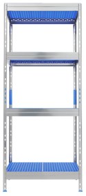 Hliníkový regál GASTRO 180x75x50 cm, 4x plastová polypropylénová polica