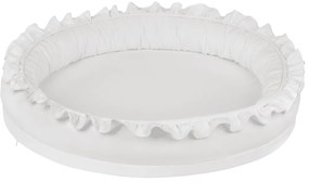 Hniezdo pre deti s volánom biele