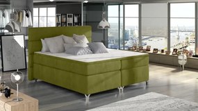 Posteľ Boxspring Amadeus 200x180, zelená (látka - bao 15)