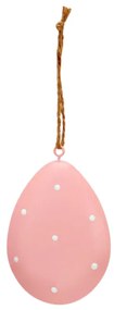 Závesné kovové vajíčko PASTEL EGG - viac farieb Farba: Ružová