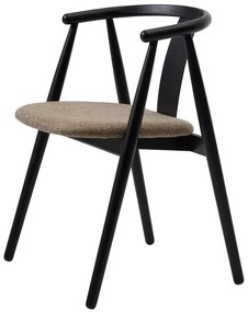 Čierna/béžová jedálenská stolička Relate – Unique Furniture
