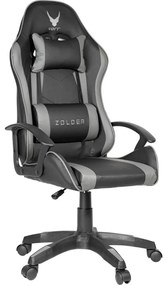 Herná stolička VARR Zolder čierna/šedá