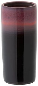 Keramická čierno-červená váza Transition - Ø 15 * 35 cm