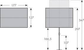 Doppler ACTIVE Balkónová clona 180 x 130 cm - naklápací slnečník - 2. akosť (S254)