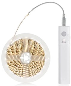 SOLIGHT LED pásik s pohybovým senzorom, 1m, 4x batérie AAA, IP20, 3000K teplá biela