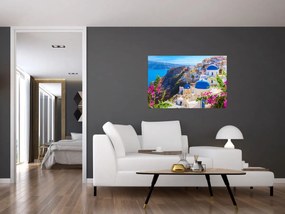 Obraz - Santorini, Grécko (90x60 cm)