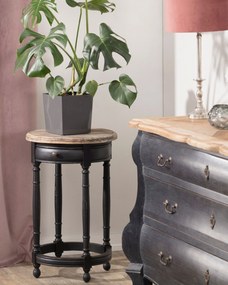 Stolik Margaret 45x72 black&amp;natural
