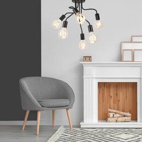 Luster na tyči HILDA 6xE27/60W/230V