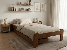 Posteľ Ada 90 x 200 cm, dub Rošt: Bez roštu, Matrac: Matrac COCO MAXI 20 cm