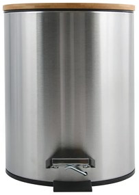 Nášľapný oceľový odpadkový kôš v matne striebornej farbe 5 l Adonis – Spirella