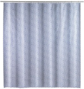 Svetlomodrý sprchový záves Wenko Sevilla