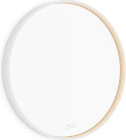 Nimco Biele LED zrkadlo pr. 600 s dvoma dotykovými senzormi - ZPB 31000RVX-05