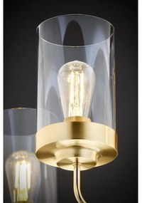 Jupiter 2088 - Luster na tyči RAMIREZ 5xE27/15W/230V zlatá/čierna